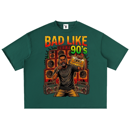 BAD LIKE 90's | Washed Rolled Hem Half Sleeve T-Shirt
