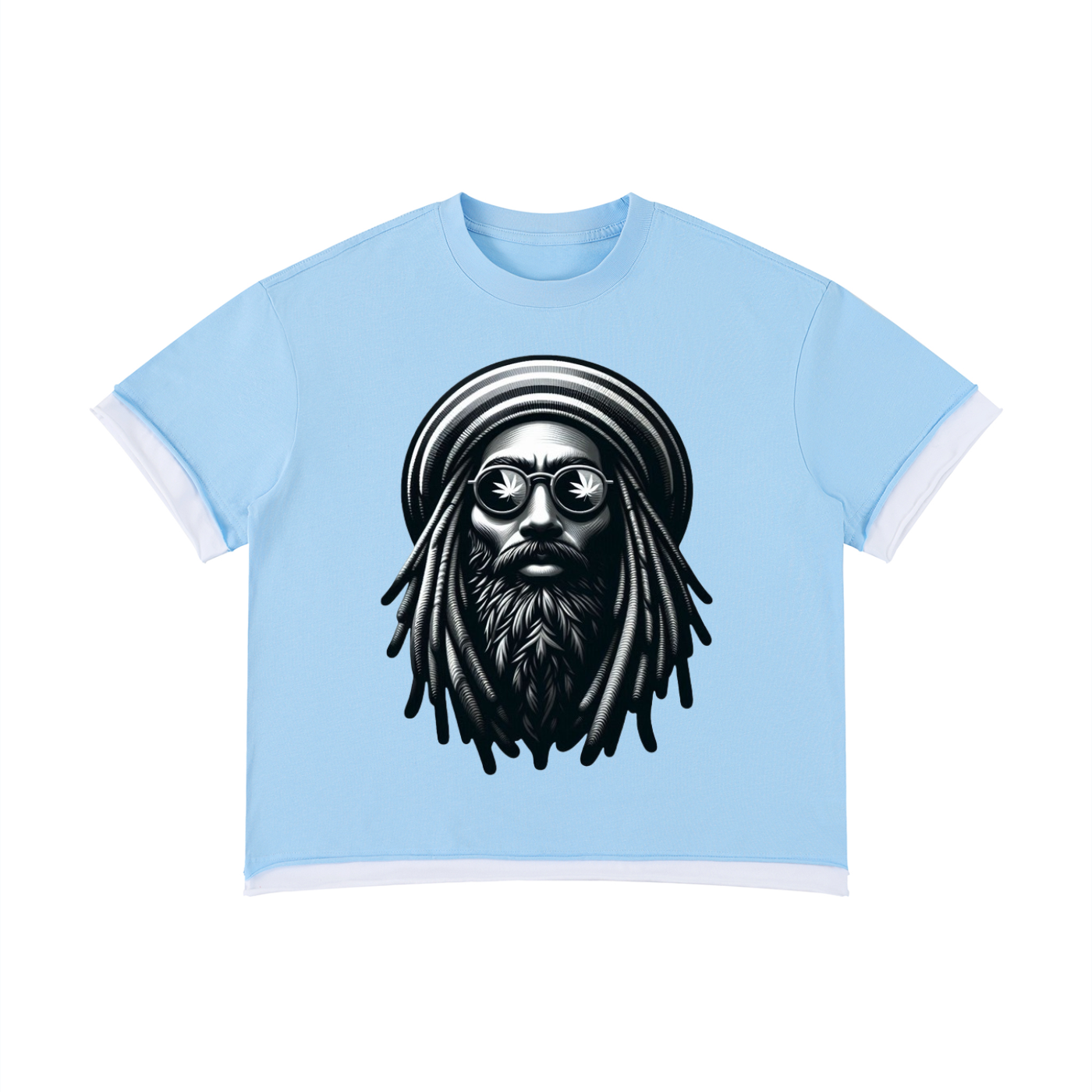 Unisex Boxy Color Block T-Shirt