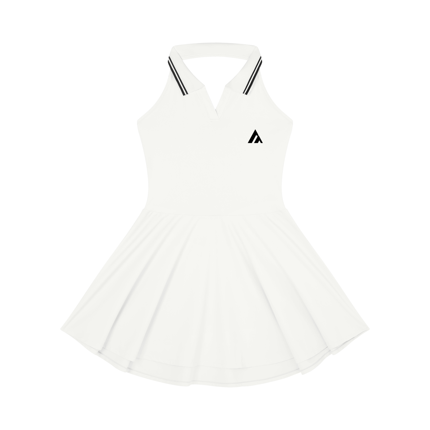 Women's Collared Halter A-Line Tennis Dress