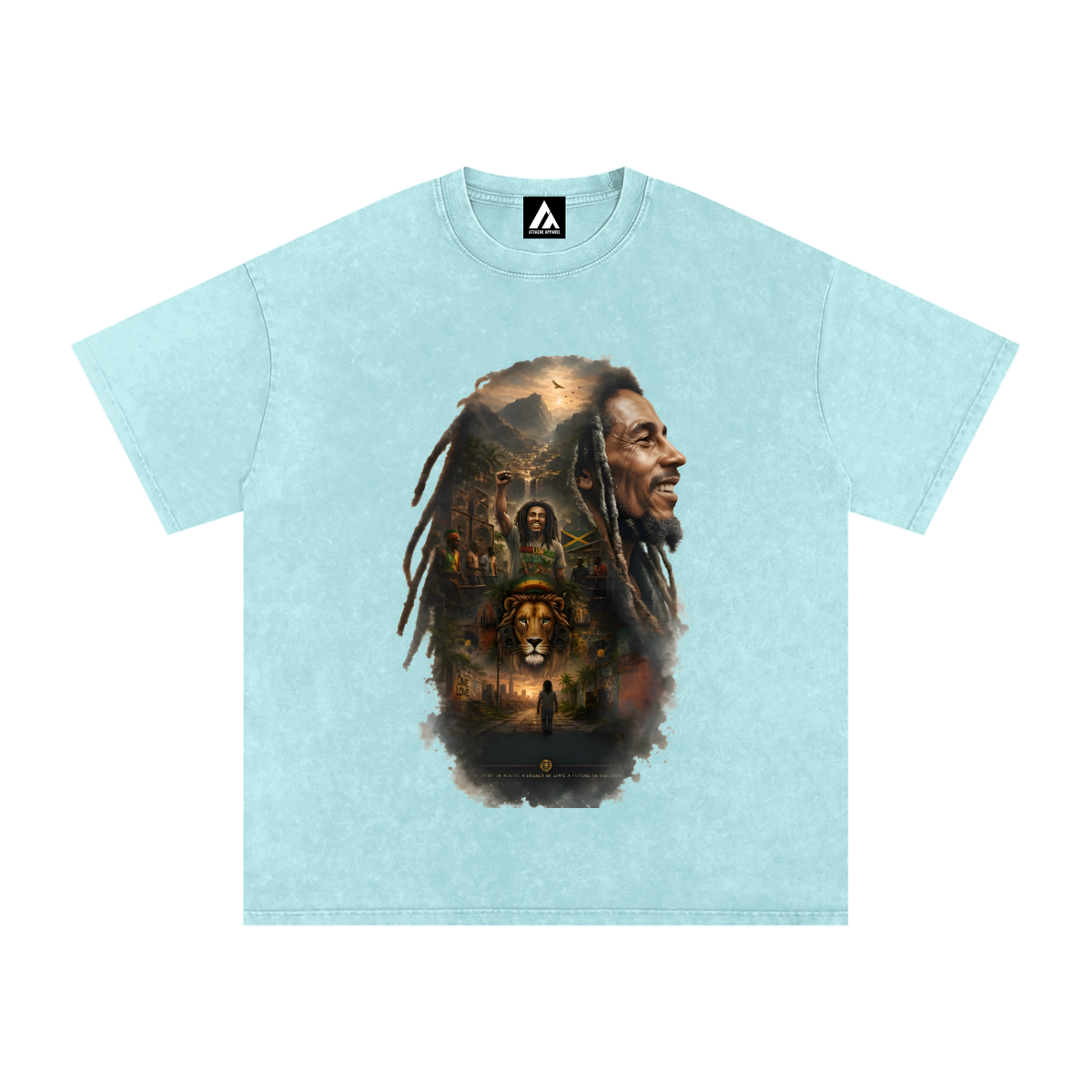 Snow Washed Oversized Cotton T-Shirt