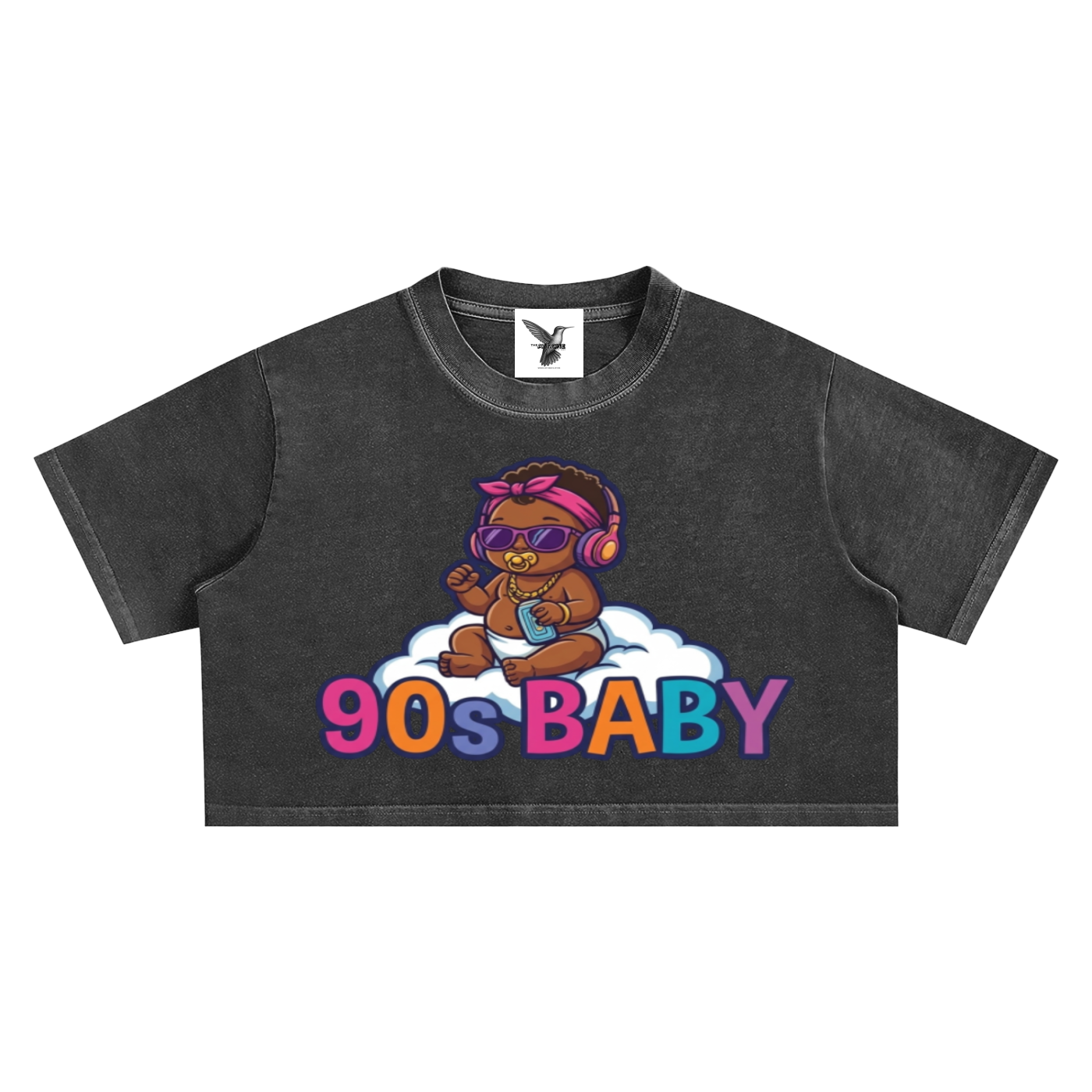 90's BABY | Snow Washed Crop Top