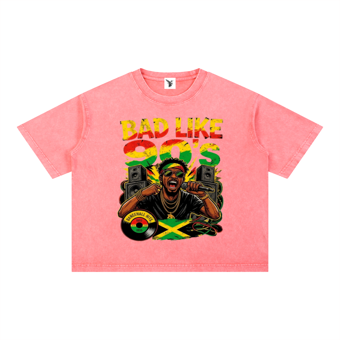 BAD LIKE 90's | Mineral Wash Boxy Cotton T-Shirt