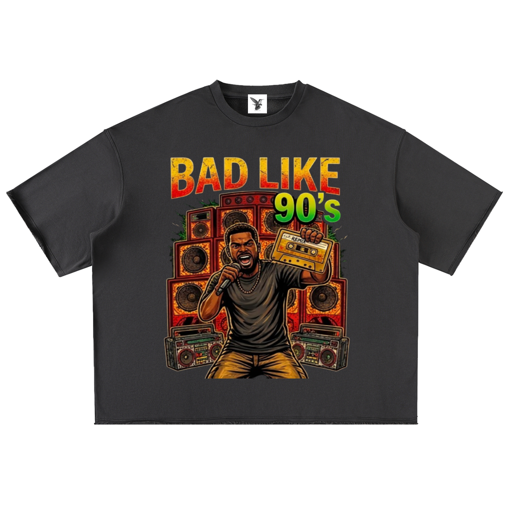 BAD LIKE 90's | Washed Rolled Hem Half Sleeve T-Shirt