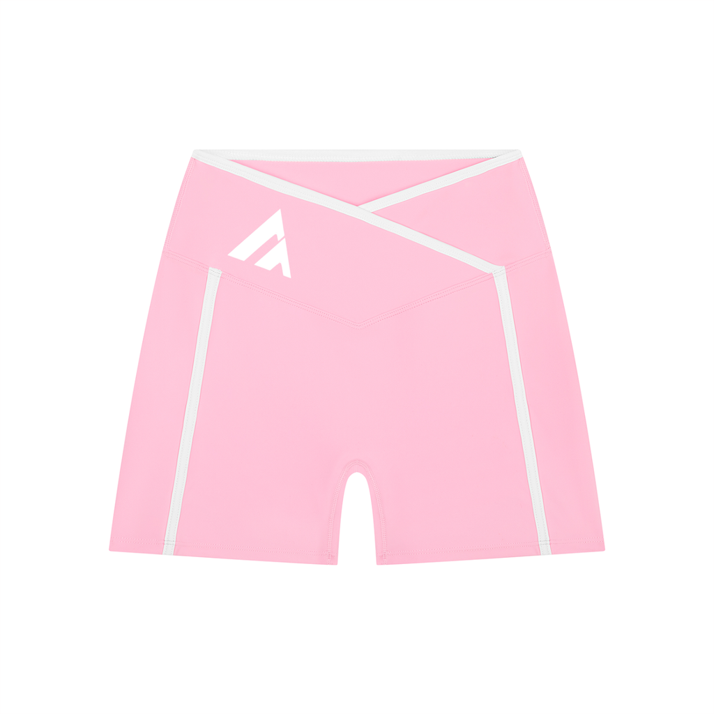 Women’s High Rise Color Block Yoga Shorts