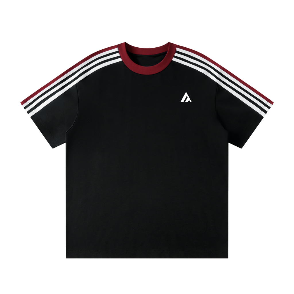 Unisex Colorblock Striped T-Shirt