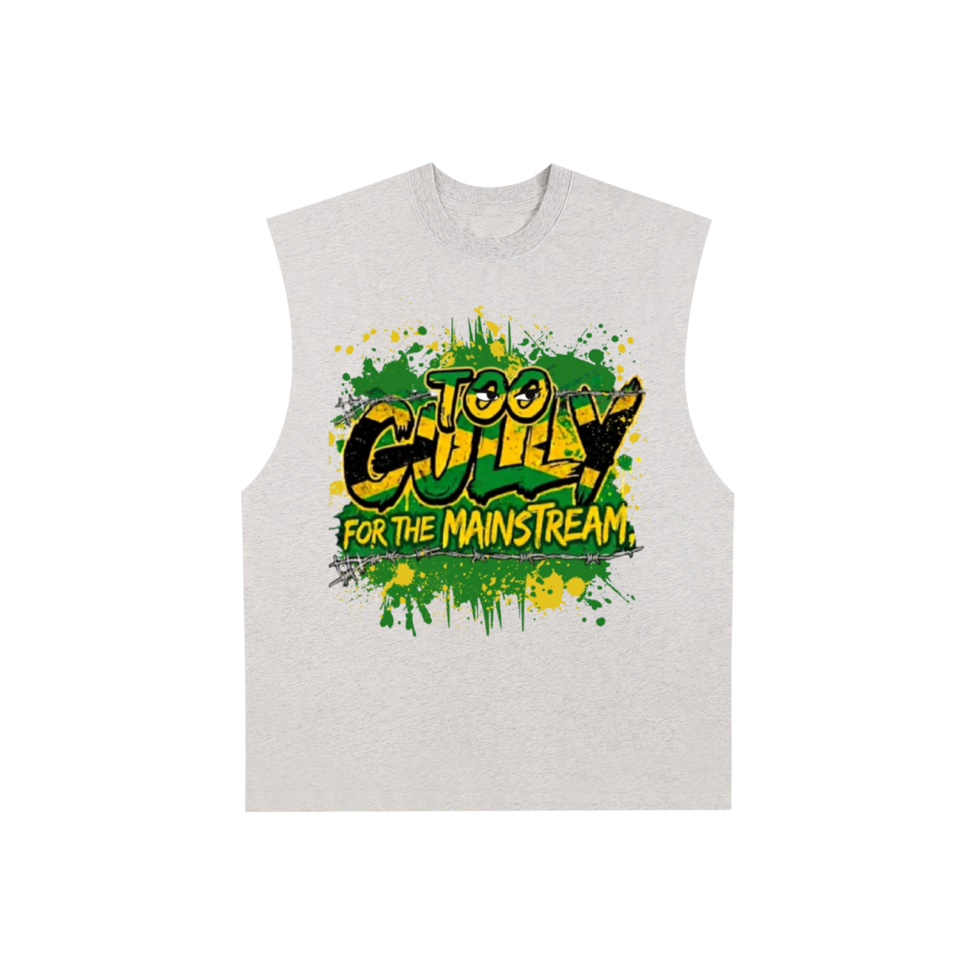 Too GULLY for the Mainstream Raw Edge Cotton Tank Top